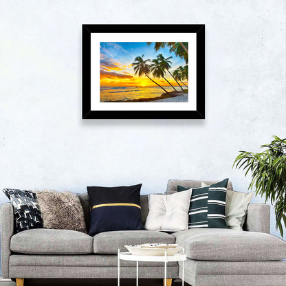 Palm Island Sunset Wall Art