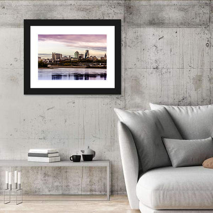 Kansas City Skyline at Dusk Wall Art