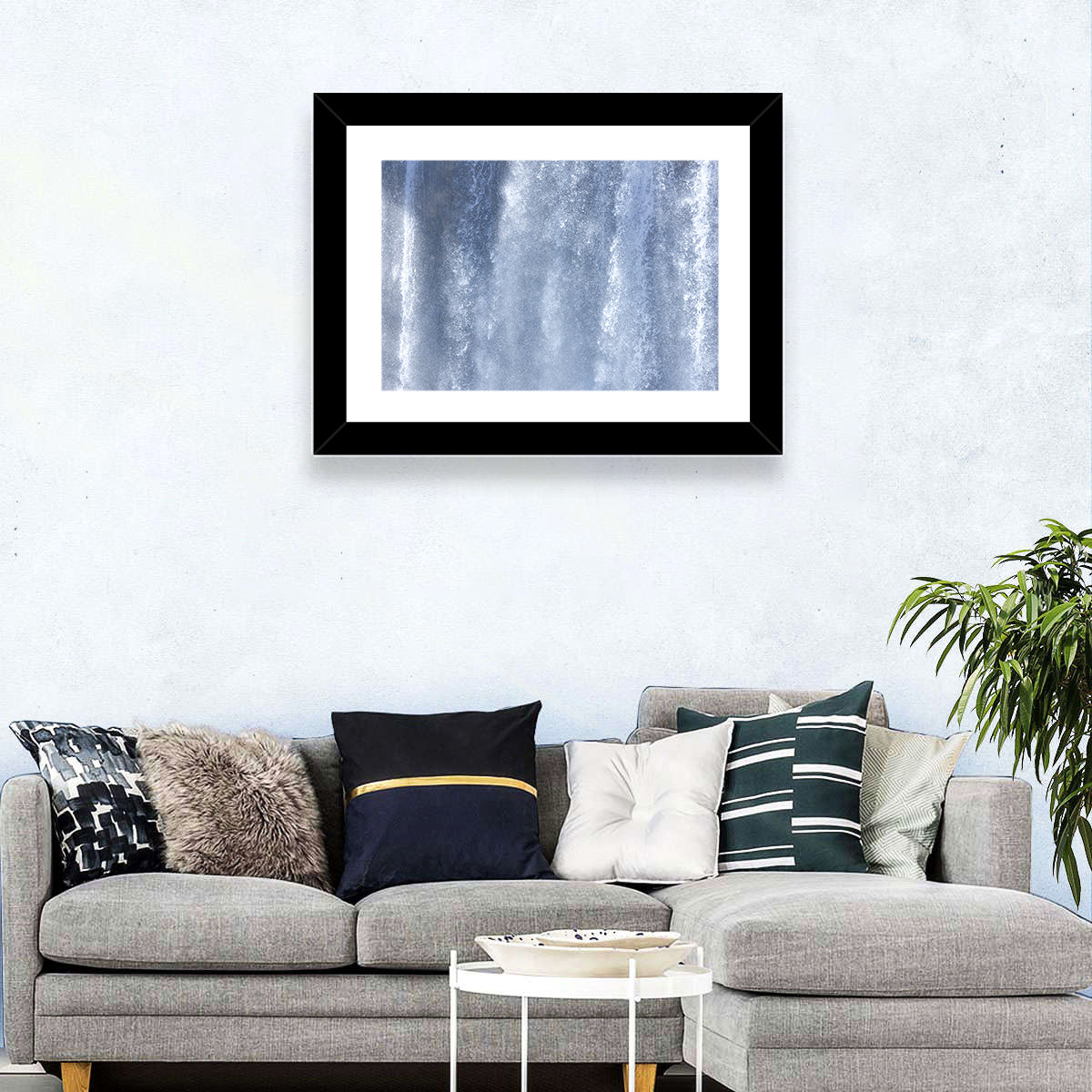 Abstract Waterfall Pattern Wall Art