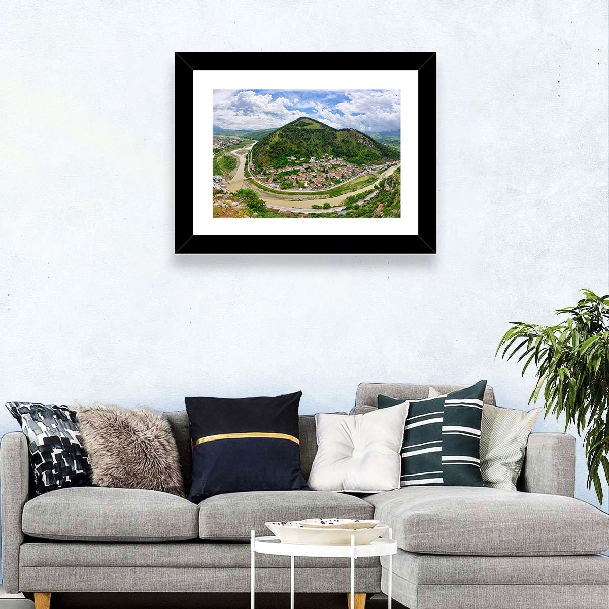 Berat Osum River View Wall Art