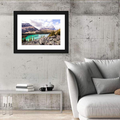 Lake Ohara Rocky Shore Wall Art