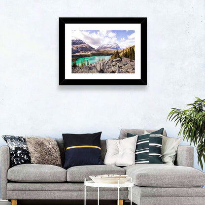Lake Ohara Rocky Shore Wall Art