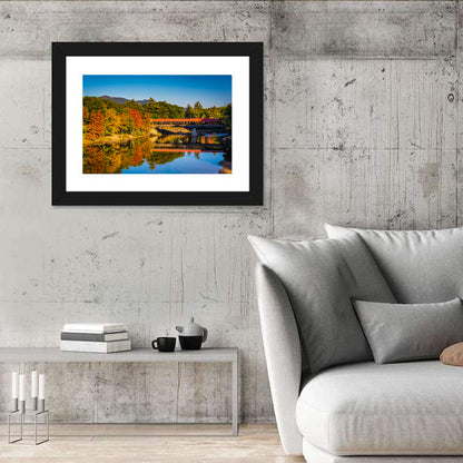 Albany Covered Bridge on Saco River Wall Art
