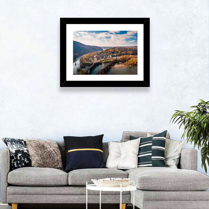 Maryland Heights Over Harpers Ferry Wall Art