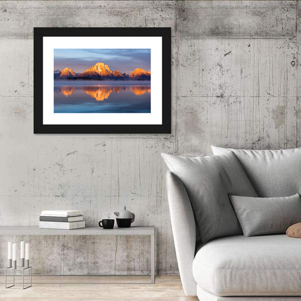 Mount Moran Sunrise Over Jackson Lake Wall Art