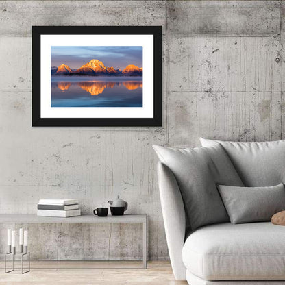 Mount Moran Sunrise Over Jackson Lake Wall Art