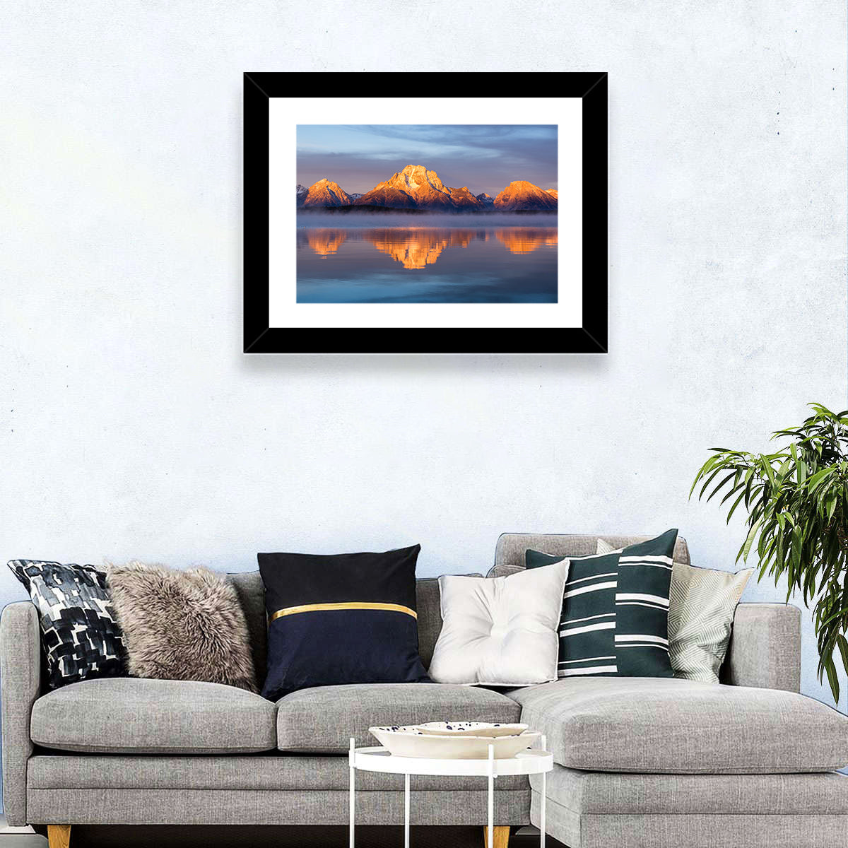 Mount Moran Sunrise Over Jackson Lake Wall Art