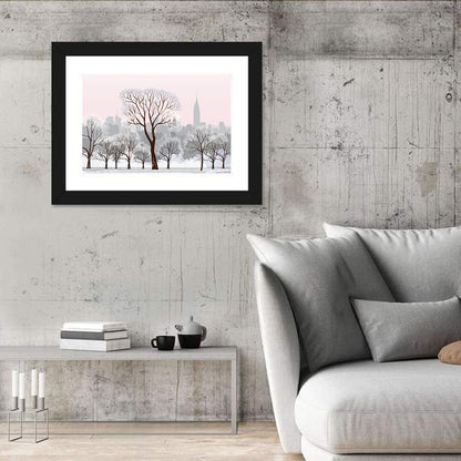 Winter Cityscape Wall Art