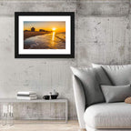 Ventnor Beach Sunrise Reflection Wall Art