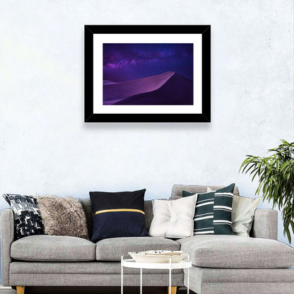 Lone Hiker Under the Milky Way Wall Art