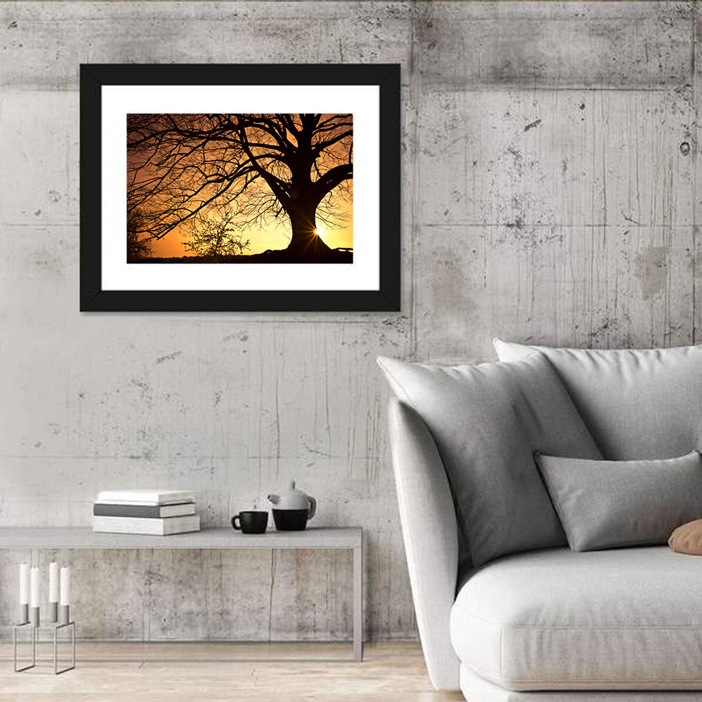 Willow Tree Sunset Wall Art