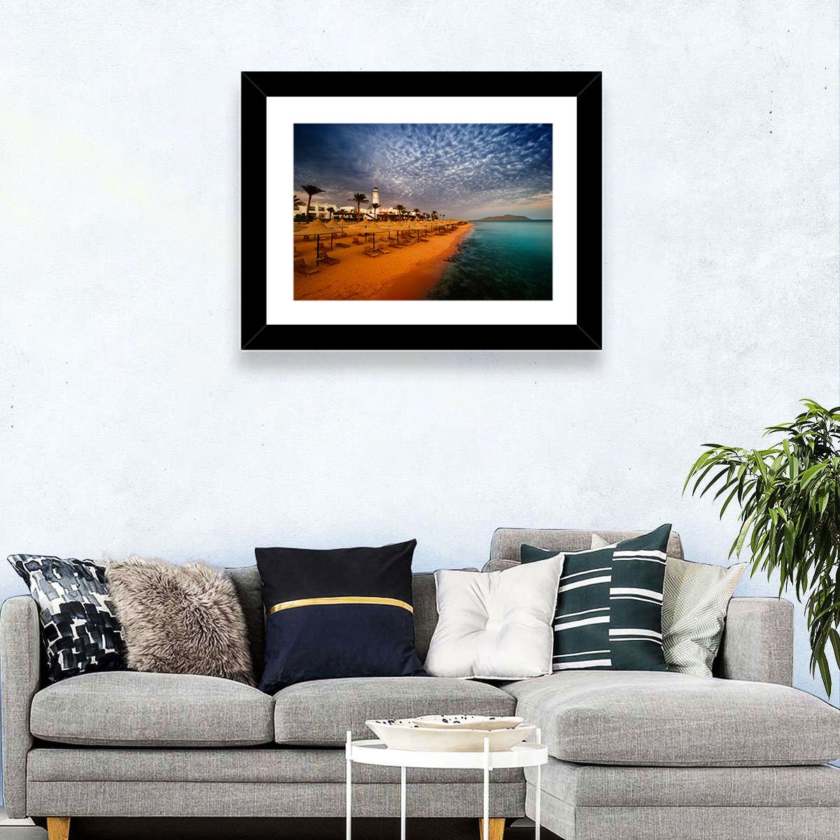 Sharm El Sheikh Beach at Dusk Wall Art