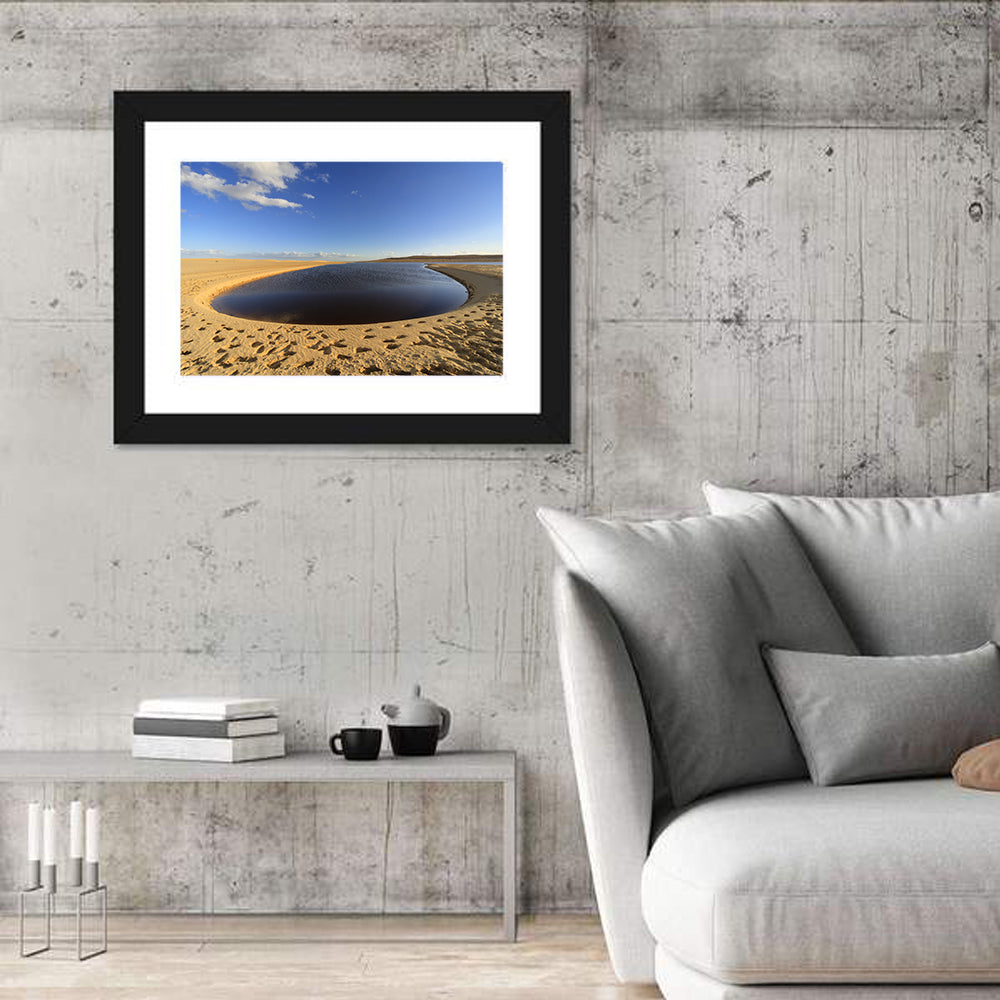 Fayoum Lake Footprints Wall Art