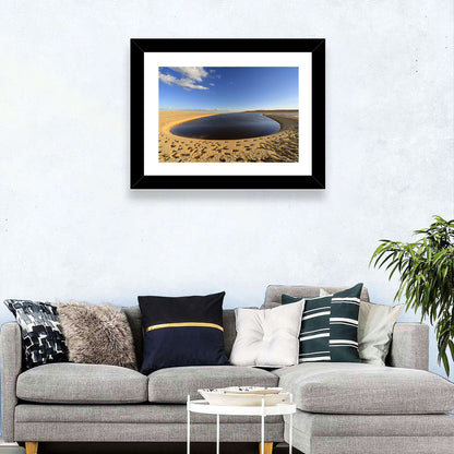 Fayoum Lake Footprints Wall Art