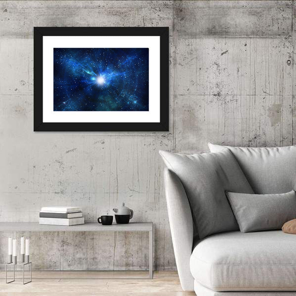Lightspeed Galaxy Burst Wall Art