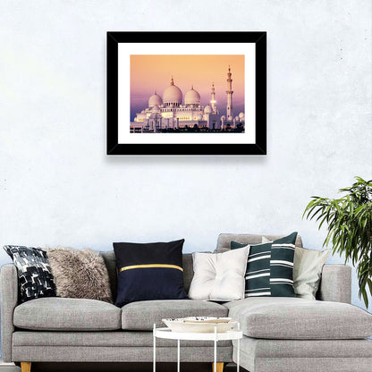 Sheikh Zayed Grand Mosque at Dusk Wall Art