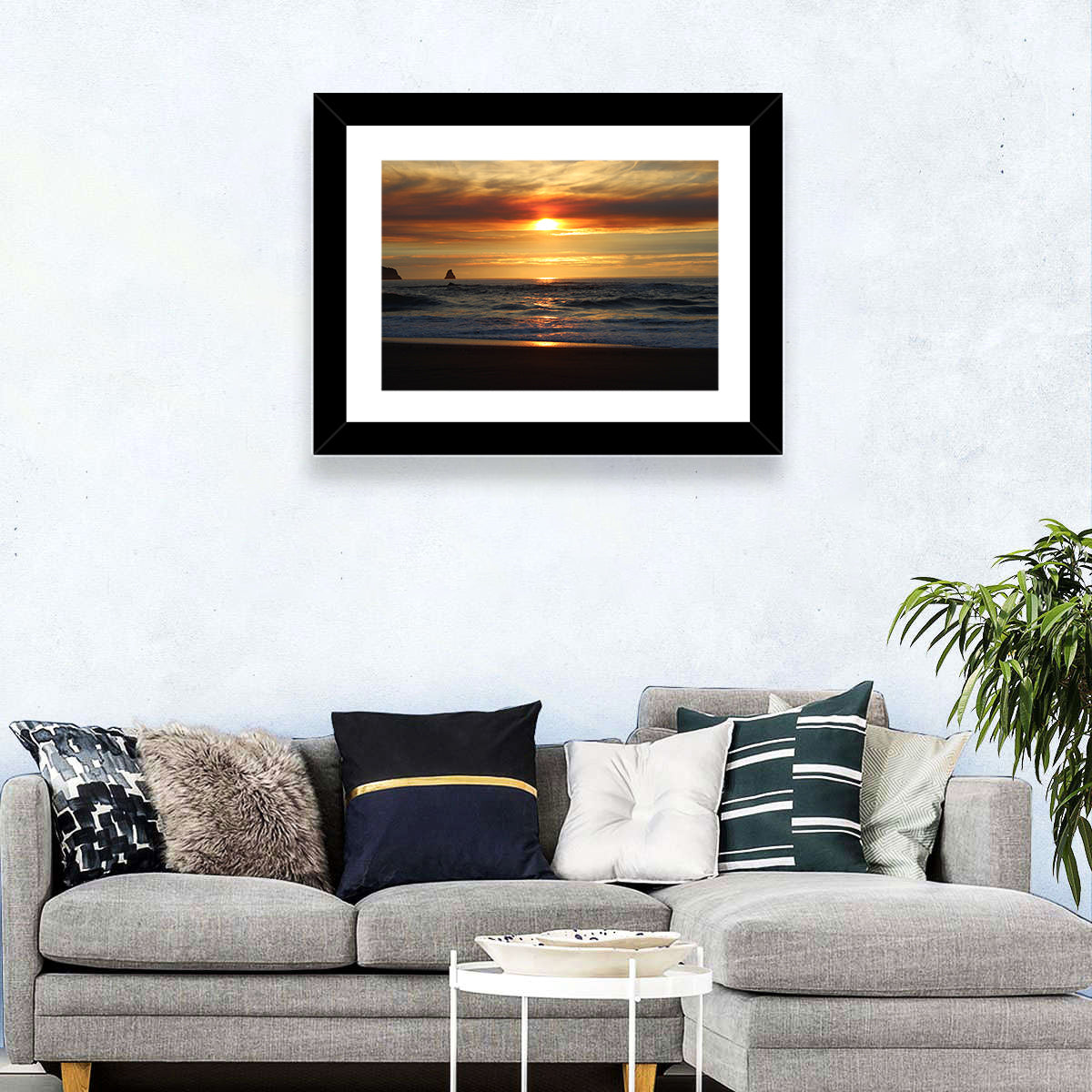 Oregon Sea Stack Sunset Wall Art