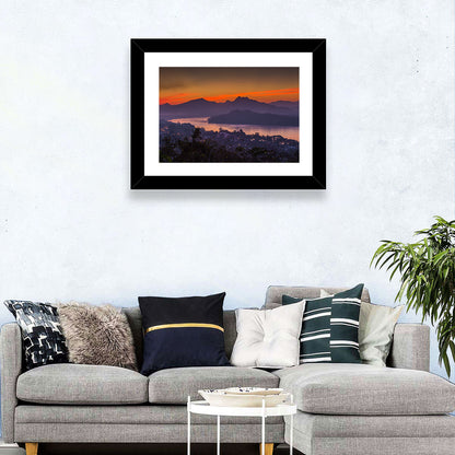 Luang Prabang Sunset Over Mekong Wall Art