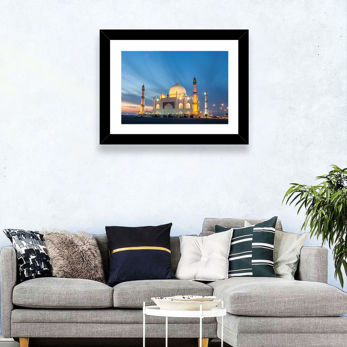 Siddiqa Fatima Zahra Mosque at Dusk Wall Art