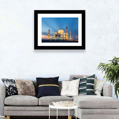 Siddiqa Fatima Zahra Mosque at Dusk Wall Art