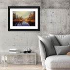Misty Lake Fulmor Reflection Wall Art