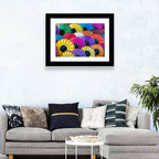 Vibrant Market Parasols Wall Art