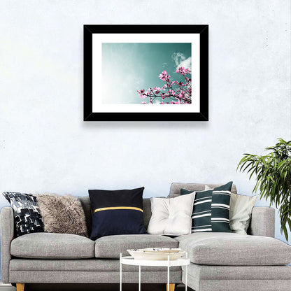 Pink Fig Tree Branches Wall Art