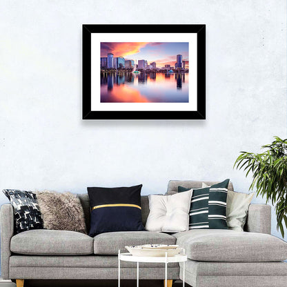 Lake Eola Sunset Orlando Wall Art