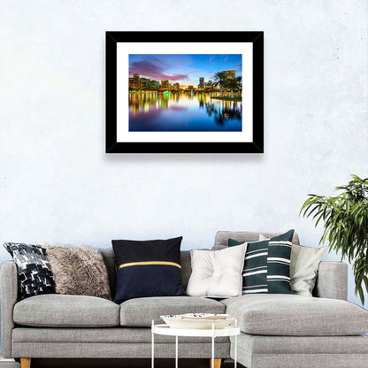 Orlando Lake Eola Skyline Wall Art
