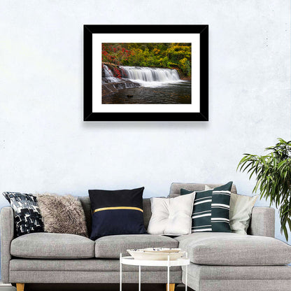 Blue Ridge Autumn Waterfall Wall Art