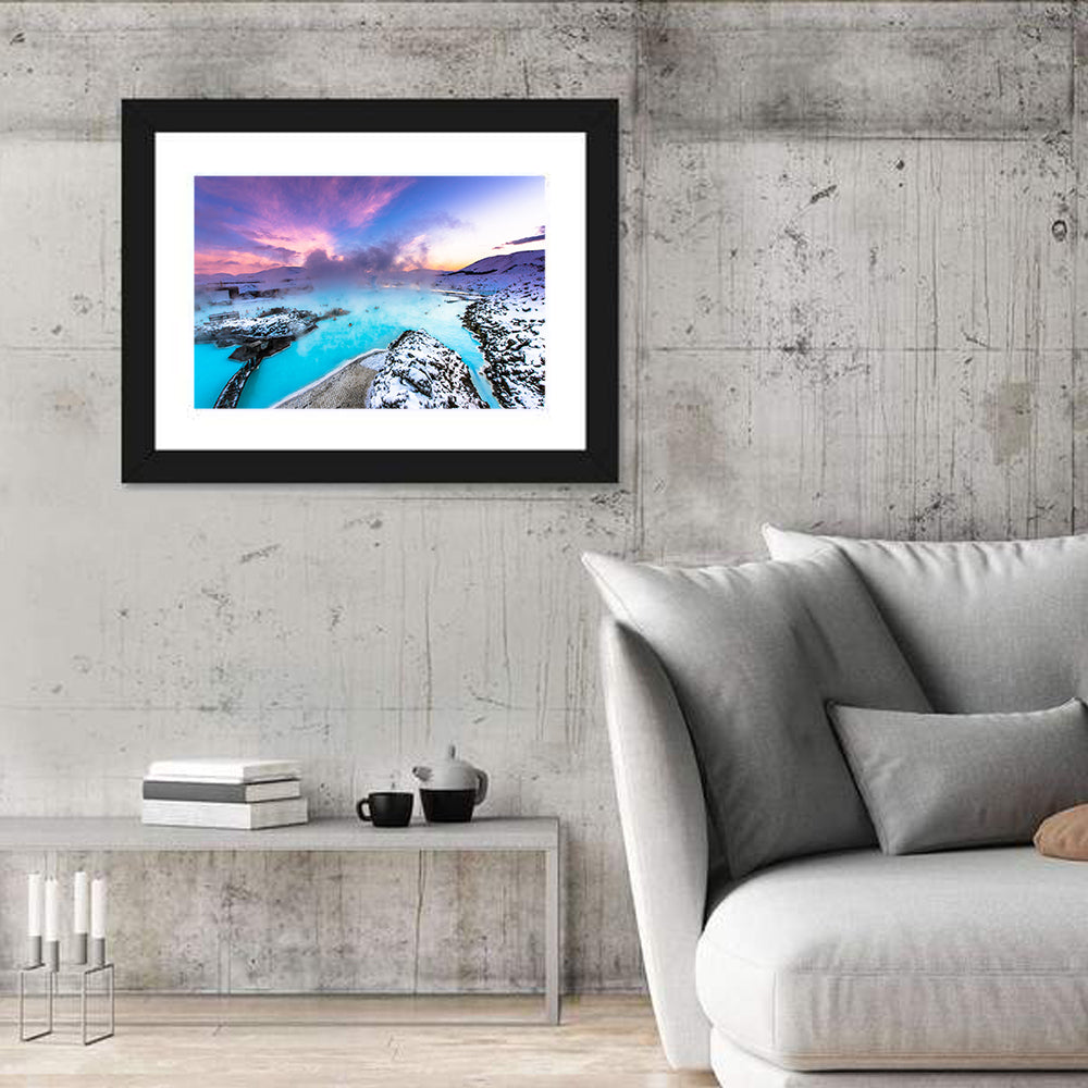 Blue Lagoon Grindavík Sunrise Wall Art