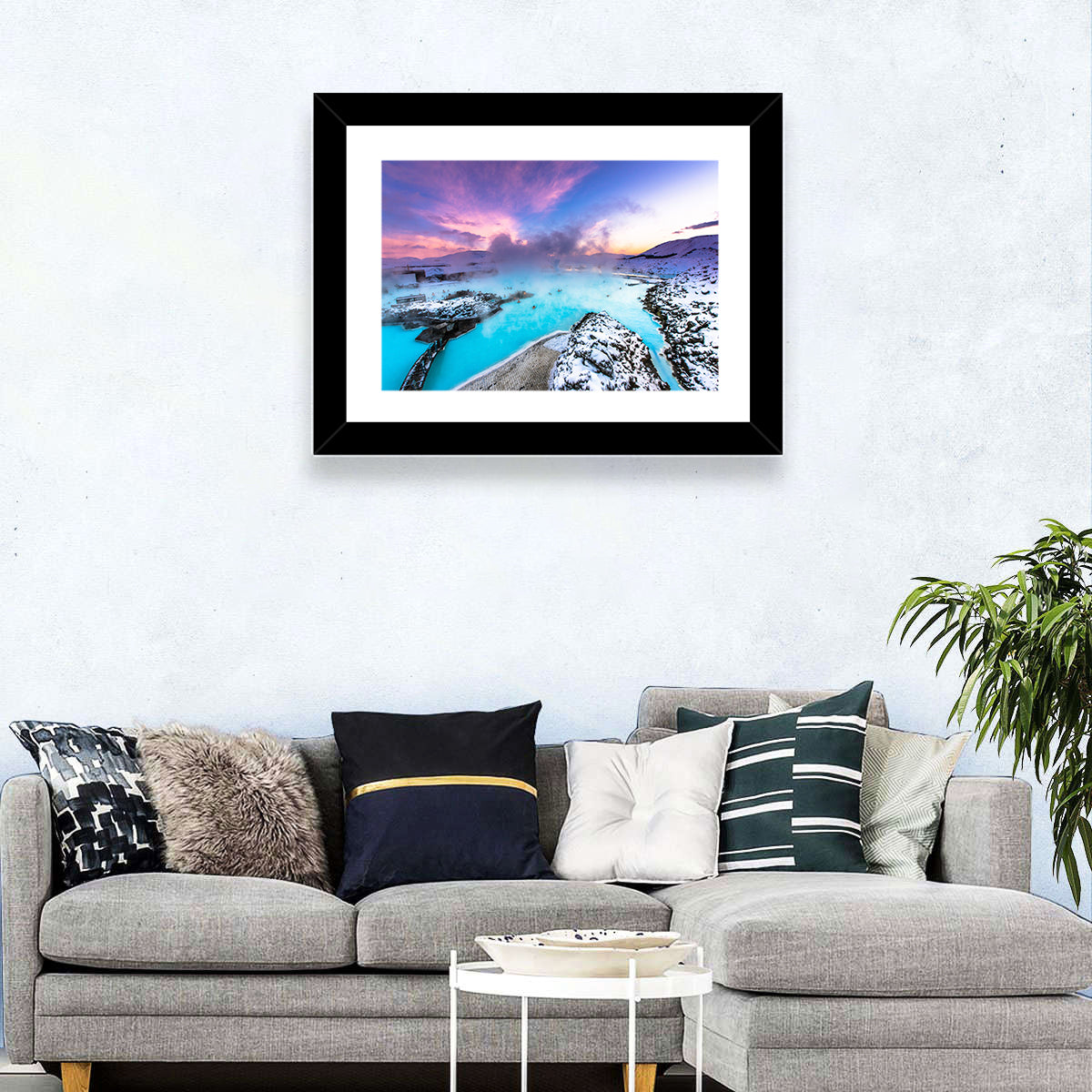 Blue Lagoon Grindavík Sunrise Wall Art