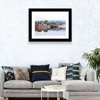Marys Lake Foggy Reflection Wall Art