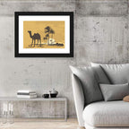 Giza Camel Silhouette Wall Art