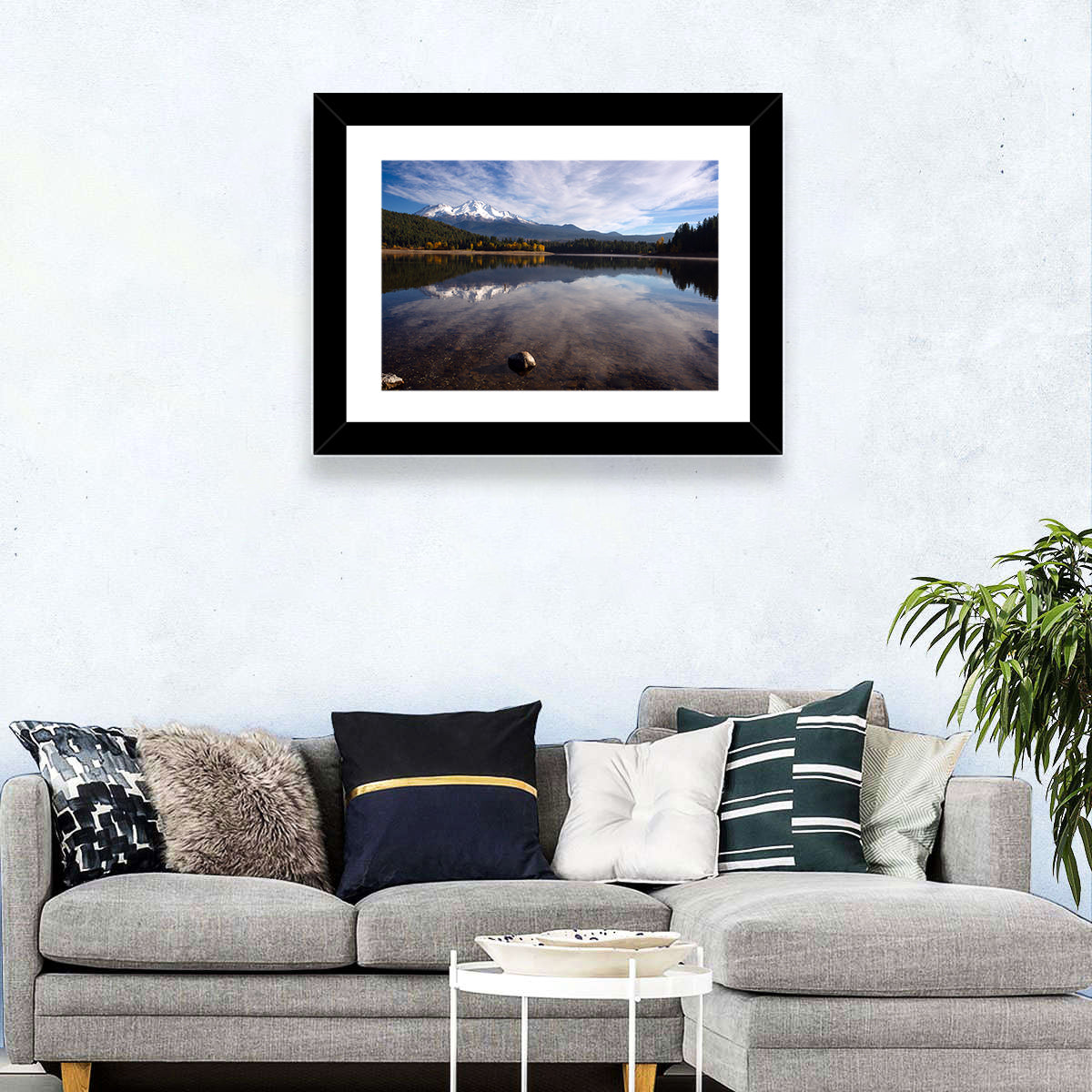Mount Shasta Reflection at Lake Siskiyou Wall Art