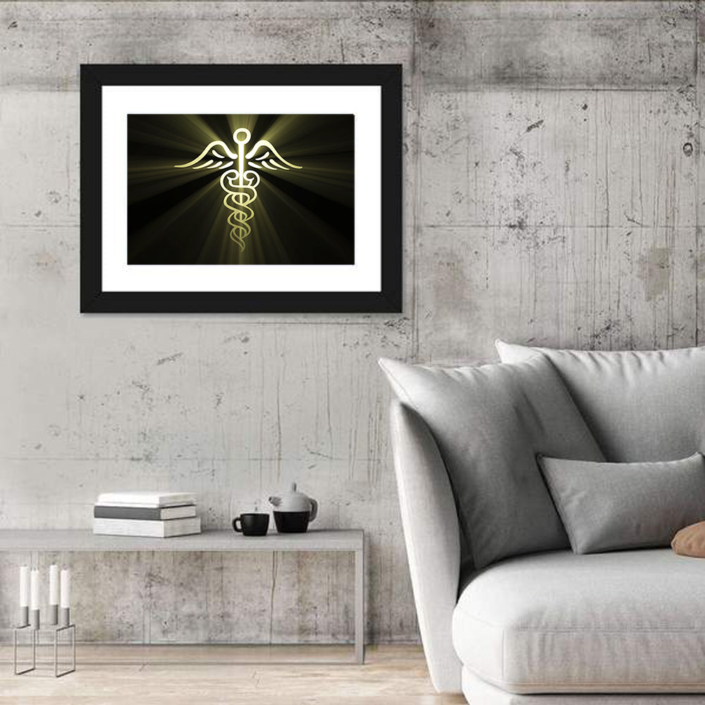 Medical Corps Caduceus Emblem Wall Art