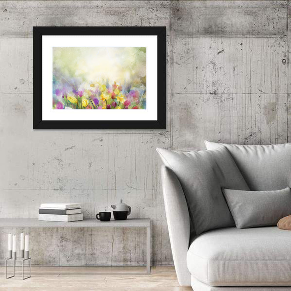 Soft Focus Tulip Meadow Wall Art