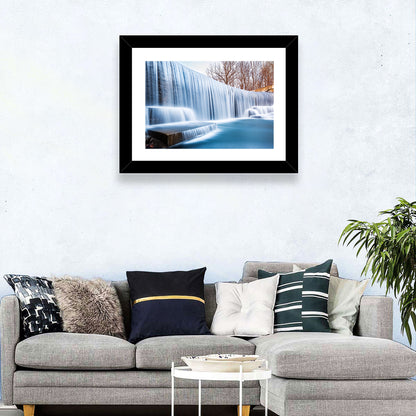 Seeley's Pond Winter Waterfall Wall Art