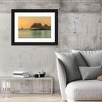 The Rock Restaurant Sunset Wall Art