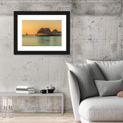The Rock Restaurant Sunset Wall Art