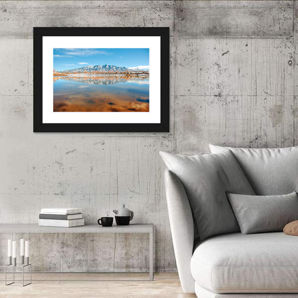 Rio Grande at Sandia Mountains Wall Art
