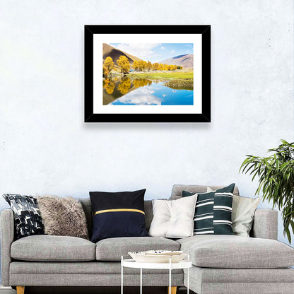 Chanxi Autumn Reflection Road Wall Art