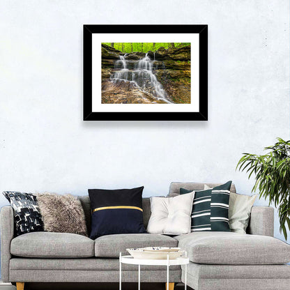 Mossy Ledge Waterfall Wall Art