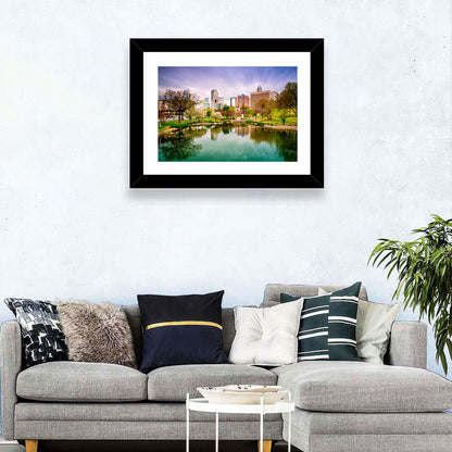 Charlotte Skyline at Marshall Park Wall Art