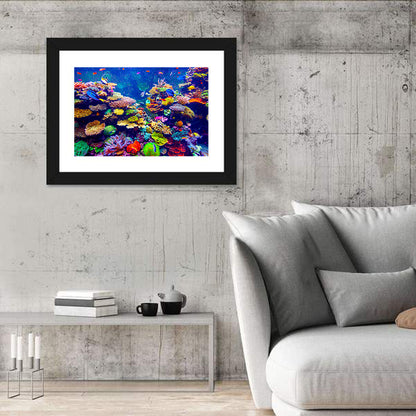 Tropical Coral Reef Aquarium Wall Art