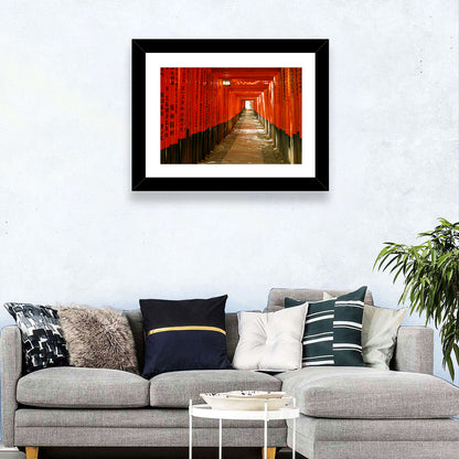 Fushimi Inari Torii Tunnel Wall Art