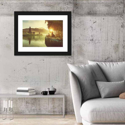 Pura Ulun Danu Bratan Sunrise Wall Art