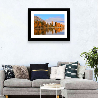 Lake Wanaka Autumn Reflection Wall Art