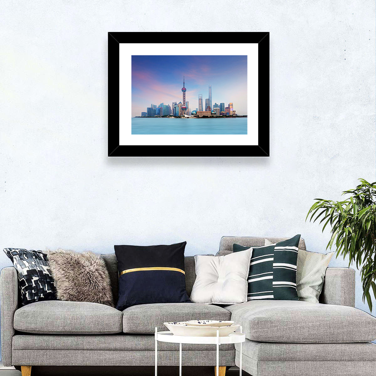 Shanghai Lujiazui Skyline Wall Art