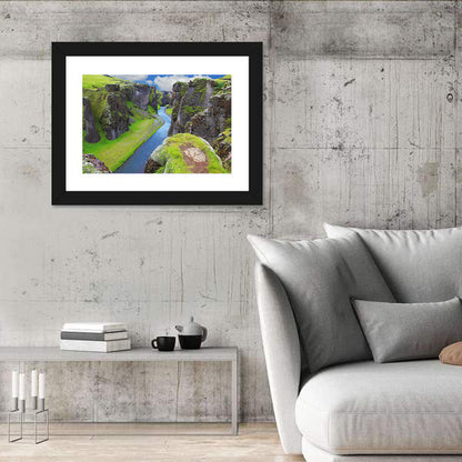 Neverland Cliffs, Fjaðrárgljúfur Canyon Wall Art